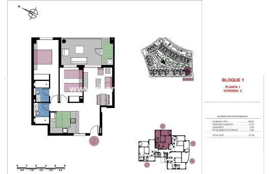 Neubau - Wohnung - Pilar de la Horadada - Mil Palmeras