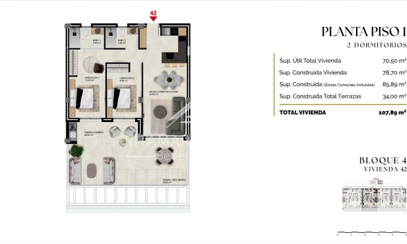 New build - Apartment - Finestrat  - Balcón De Finestrat