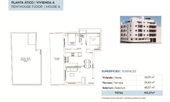 New build - Penthouse - Torrevieja - pueblo