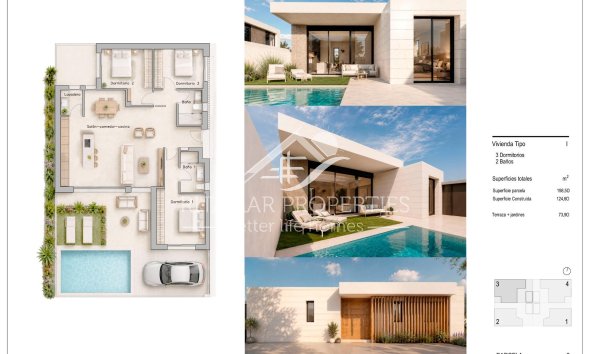 New build - Villa - Pilar de la Horadada - Zona Pueblo
