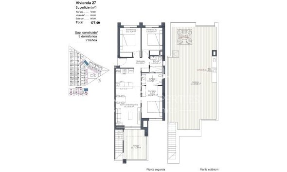 New build - Penthouse - Los Alcázares - Serena Golf