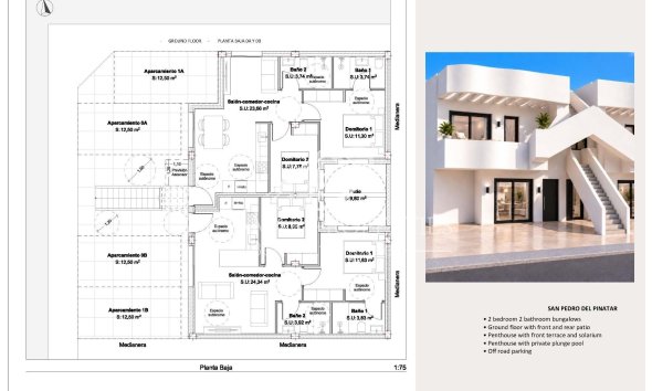 New build - Bungalow - San Pedro del Pinatar - Los Peñascos