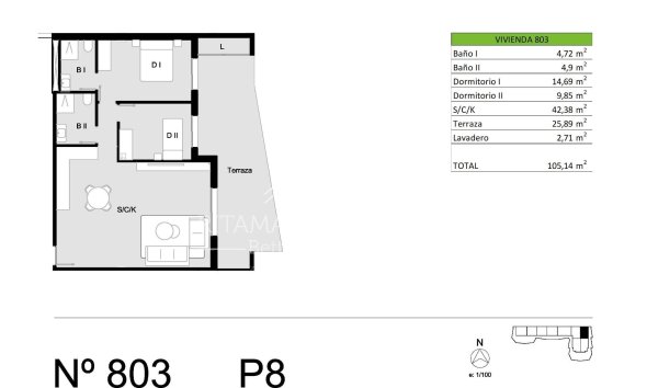 Nouvelle Construction - Penthouse - San Miguel de Salinas - Pueblo